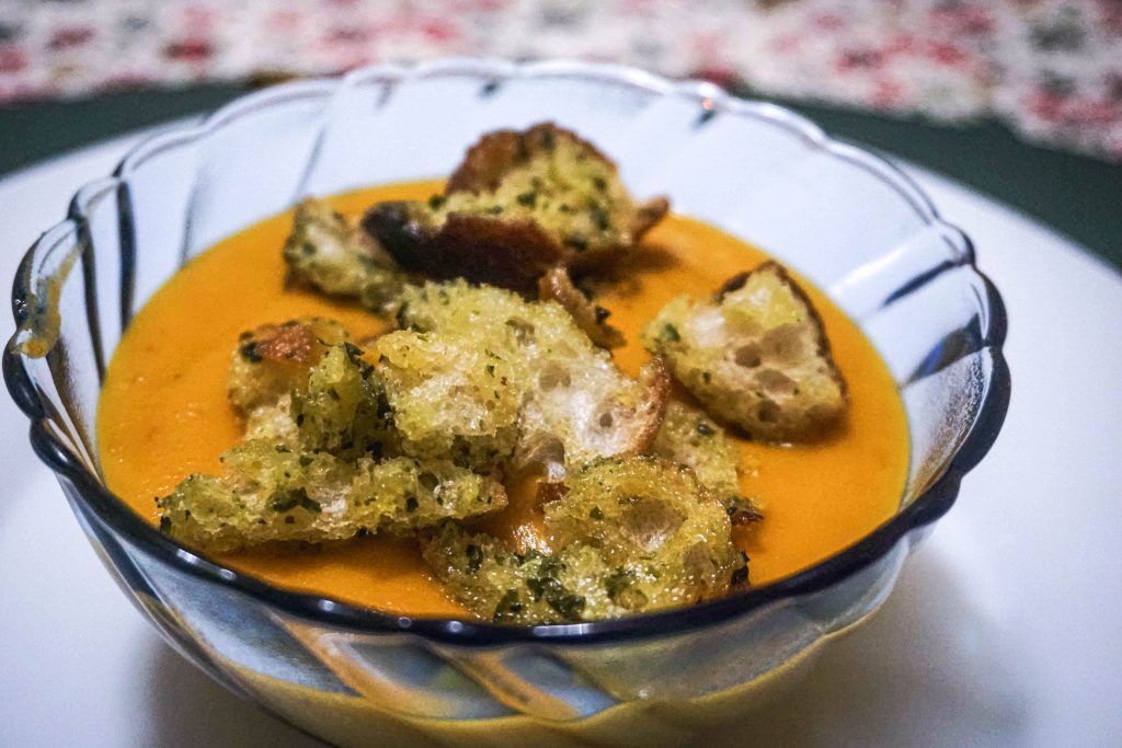 velouté carottes tomates séchées