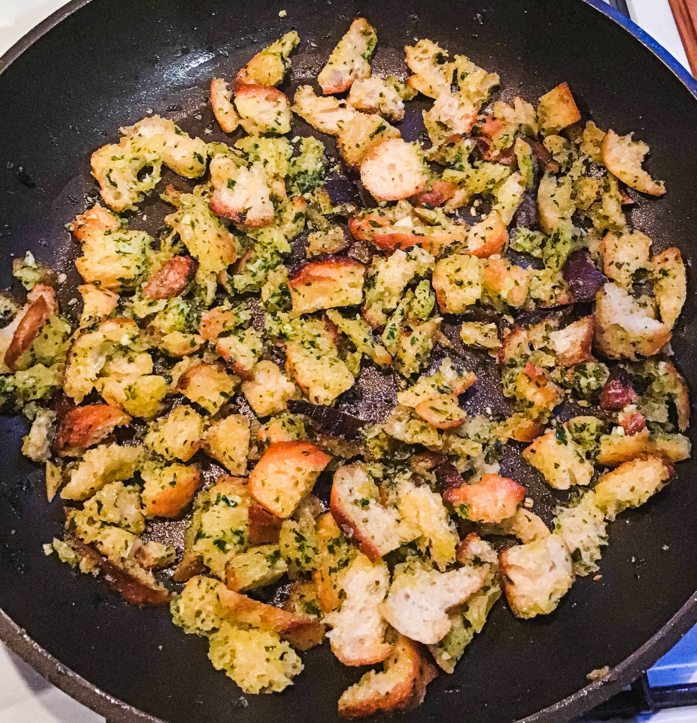 croutons beurre d'escargot